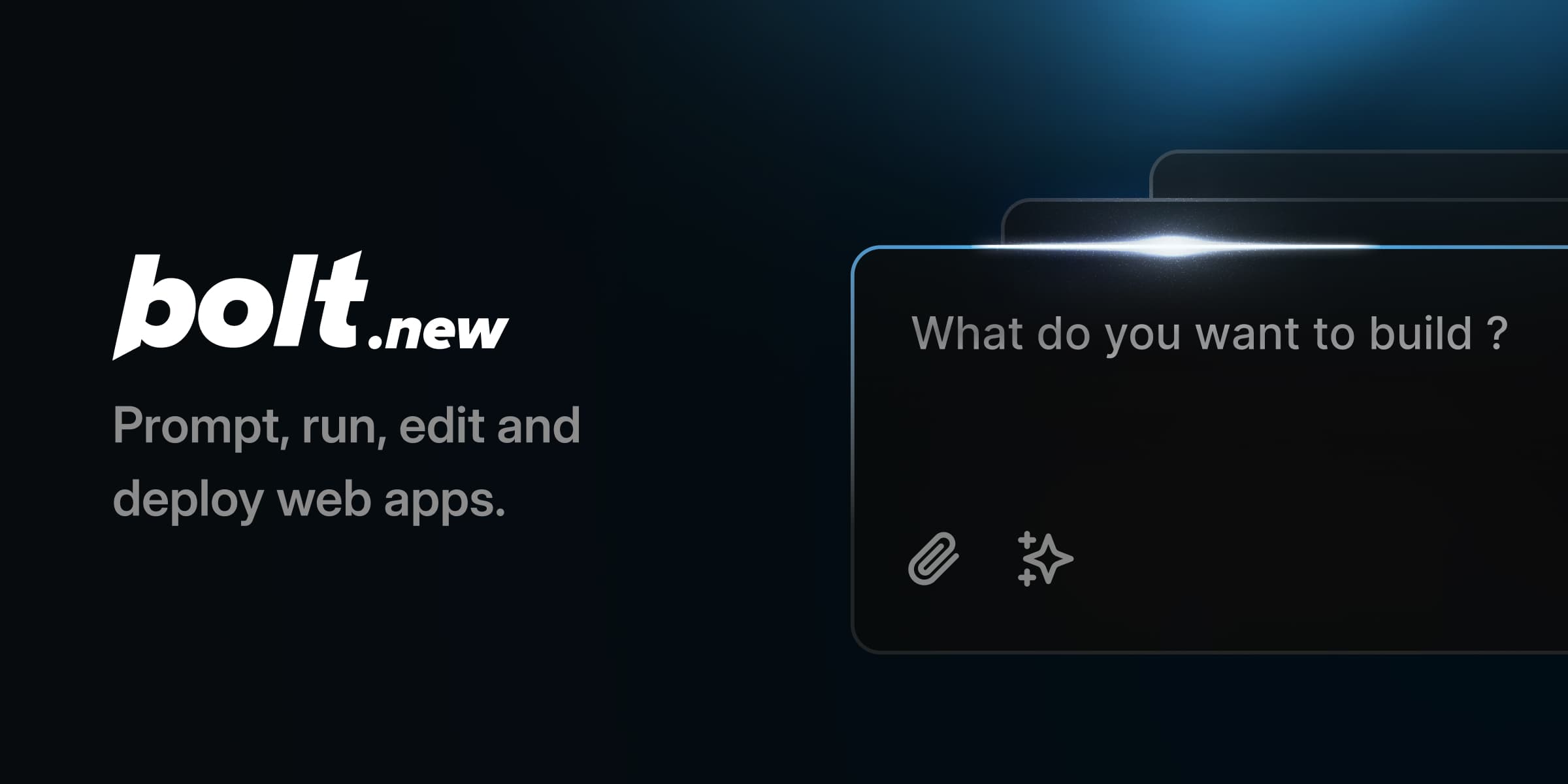 Bolt.new -- AI generates code and it runs instantly in the browser
